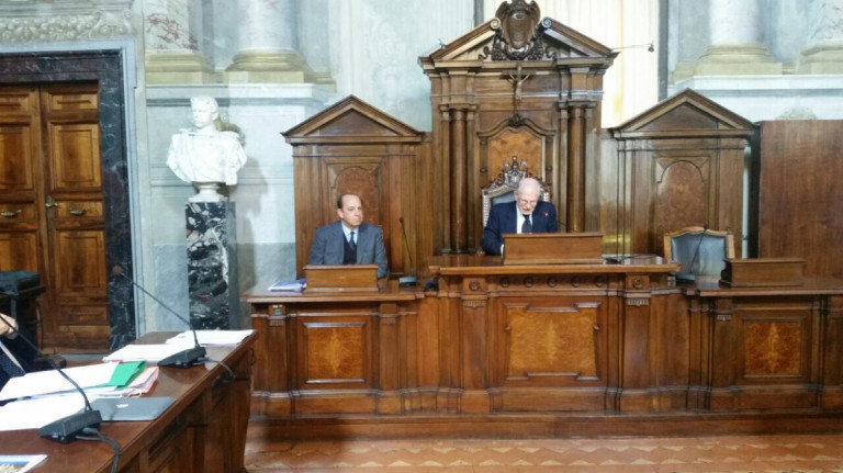 Roma Palazzo Spada con Presidente Pajno